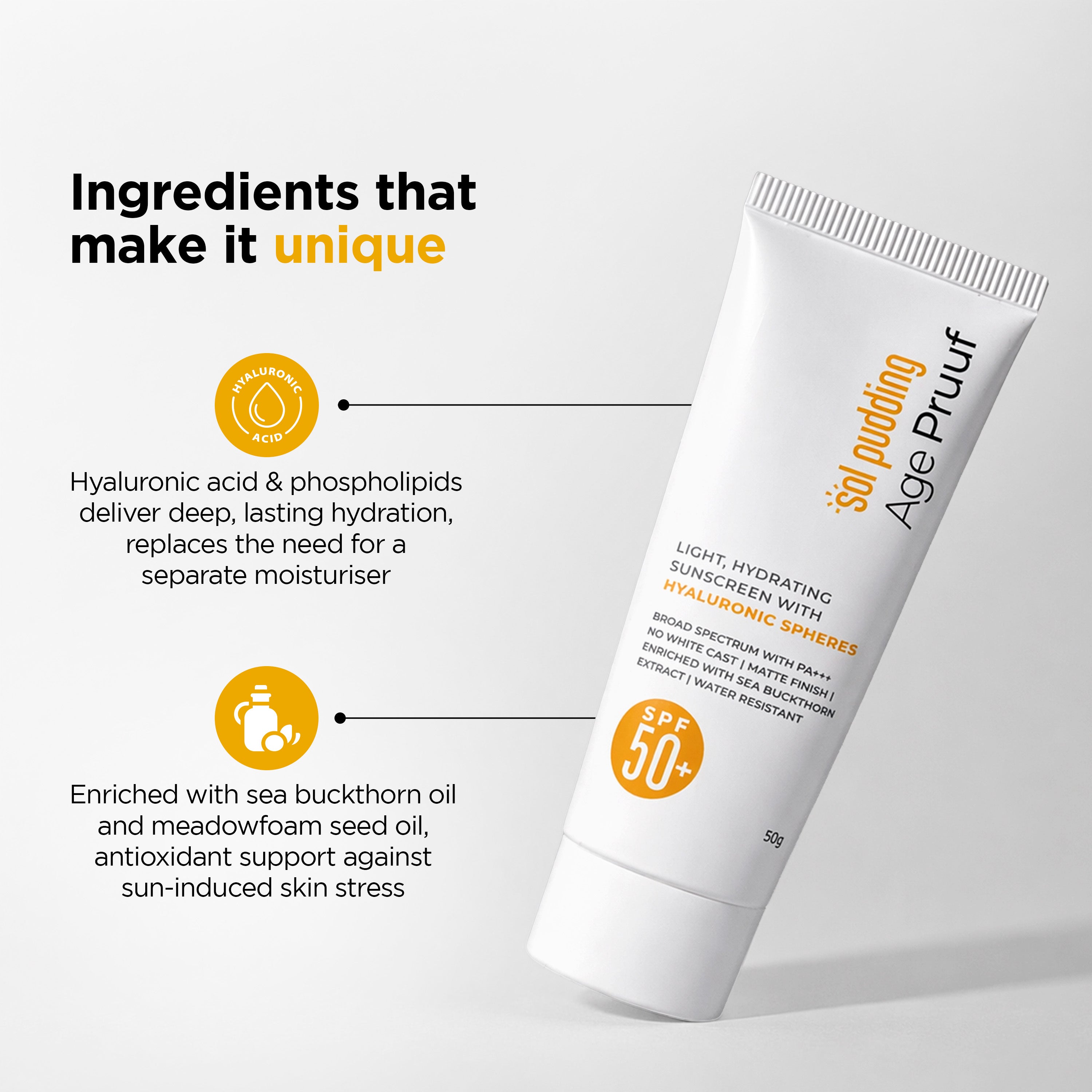 SPF 50+ &amp; PA+++ Ultra Hydrating Sunscreen for Adults