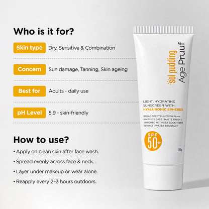 SPF 50+ &amp; PA+++ Ultra Hydrating Sunscreen for Adults