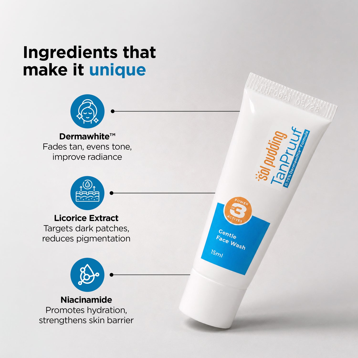 De-Tan Facewash - Travel Pack - 15g